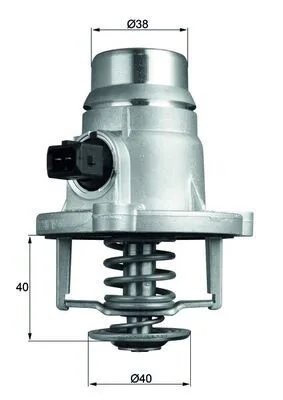 Termosztát, Hűtőfolyadék - MAHLE (TM27101)