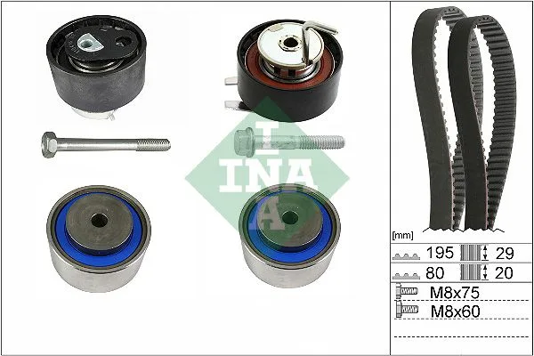 Fogasszíjkészlet - Schaeffler INA (530076610)