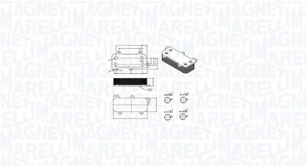 Olajhűtő, Motorolaj - MAGNETI MARELLI (RO0037)