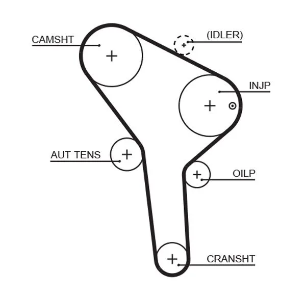 Fogasszíj - GATES (GAT5564XS)