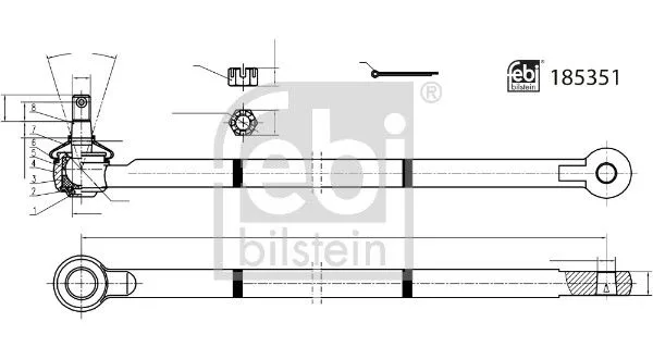 Vezetőkar Fej - FEBI BILSTEIN (FE185351)