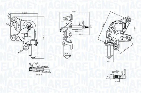 Törlőmotor - MAGNETI MARELLI (TGE711NM)