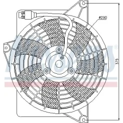 Ventilátor, Motorhűtés - NISSENS (NIS85371)