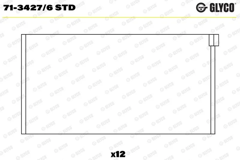 Hajtókar Csapágy - GLYCO (71-3427/6 STD)
