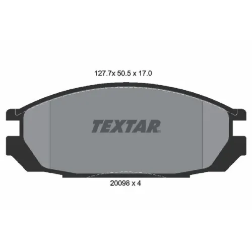Fékbetét Készlet, Tárcsafék - TEXTAR (2009801)