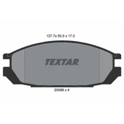 Fékbetét Készlet, Tárcsafék - TEXTAR (2009801)