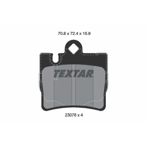 Fékbetét Készlet, Tárcsafék - TEXTAR (2307801)