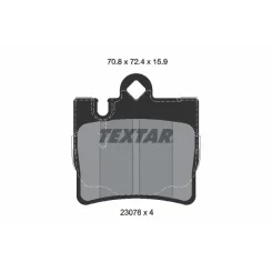Fékbetét Készlet, Tárcsafék - TEXTAR (2307801)