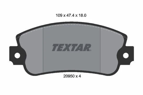 Fékbetét Készlet, Tárcsafék - TEXTAR (2095005)
