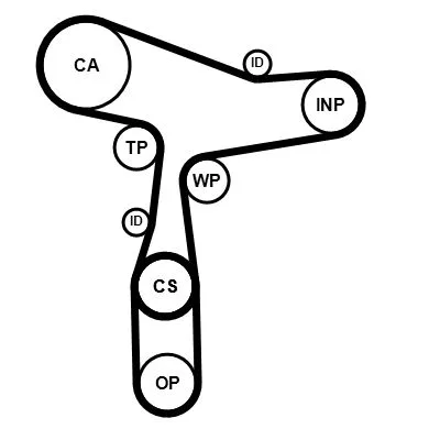 Vízpumpa + Fogasszíj Készlet - CONTINENTAL CTAM (CT1168WP8PRO)