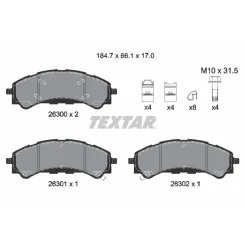 Klocki Ham. Ford P. Ranger 2,3 18- - TEXTAR (2630001)