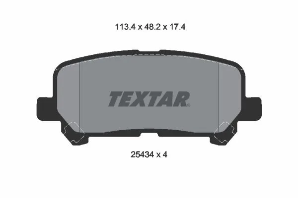 Fékbetétkészlet, Tárcsafék - TEXTAR (2543403)