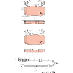 Klocki Ham. Lexus T. Gs/Rc 5,0 14- - TRW (GDB2543)