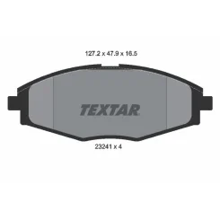 Fékbetét Készlet, Tárcsafék - TEXTAR (2324102)