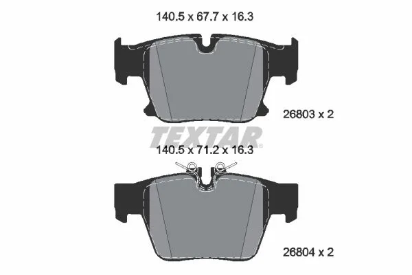 Klocki Ham. Bmw T. 5/7/X3 2,0-3,0 22- - TEXTAR (2680301)
