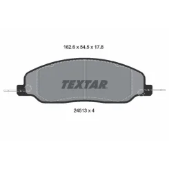 Fékbetét Készlet, Tárcsafék - TEXTAR (2451301)