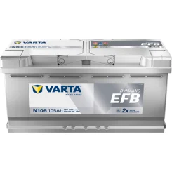 Akumulator 12V 105Ah/950A L-  394X175X190 Dynamic Efb - VARTA (605500095K262)