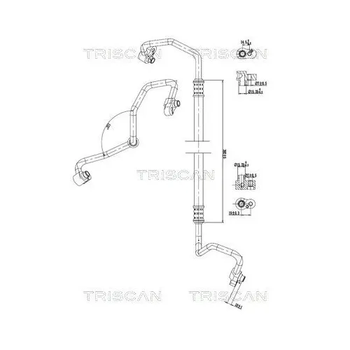 Przewód Klimatyzacji Bmw - TRISCAN (901011032)