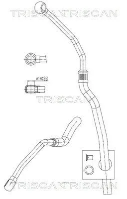 Przewód Wspomagania Bmw E38 735/740 -01 - TRISCAN (851611034)