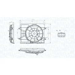 Ventilátor, Motorhűtés - MAGNETI MARELLI (MTC796AX)