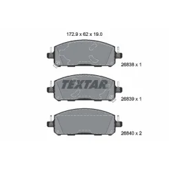 Klocki Ham. Renault P. Austral/Espace/Rafale/Scenic 1,2 22-/X-Trail/Outlander 22- - TEXTAR (2683801)