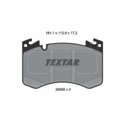 Klocki Ham. Land Rover P. Range Rover 3,0-4,4 21- - TEXTAR (2685601)