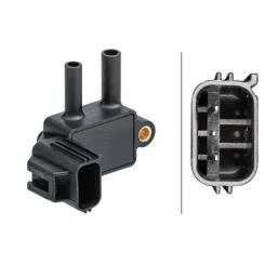 Érzékelő, Kipufogógáz-Nyomás - HELLA (6PP009409-601)