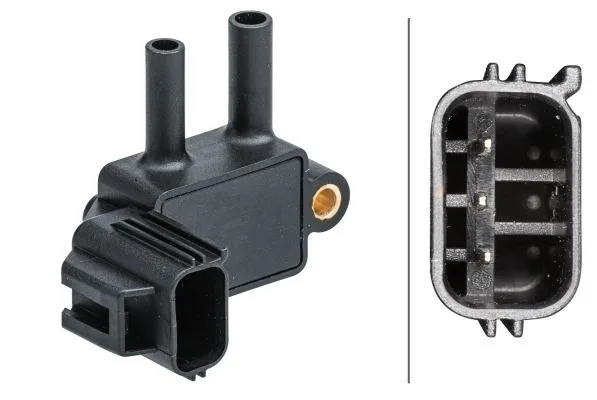 Érzékelő, Kipufogógáz-Nyomás - HELLA (6PP009409-601)