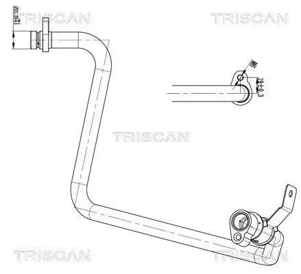 Przewód Klimatyzacji Nissan, Renault - TRISCAN (901010036)