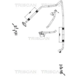 Przewód Klimatyzacji Fiat, Citroën, Peugeot - TRISCAN (901010041)