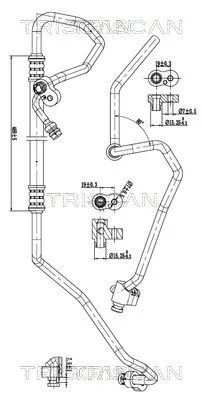 Przewód Klimatyzacji Bmw - TRISCAN (901011028)