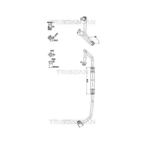 Przewód Klimatyzacji Renault, Nissan, Opel - TRISCAN (901010013)