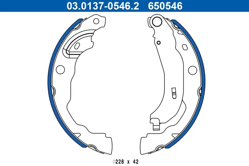 Szczęki Ham. Dacia Jogger 1,0-1,6 21- - ATE (03.0137-0546.2)