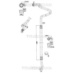 Przewód Klimatyzacji Bmw - TRISCAN (901011030)