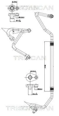 Przewód Klimatyzacji Ford - TRISCAN (901016076)