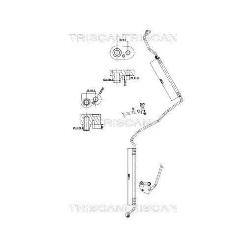 Przewód Klimatyzacji Mercedes-Benz - TRISCAN (901023023)