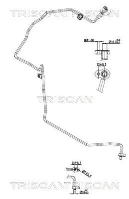 Przewód Klimatyzacji Dacia - TRISCAN (901025022)