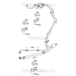 Przewód Klimatyzacji Peugeot, Citroën - TRISCAN (901028112)