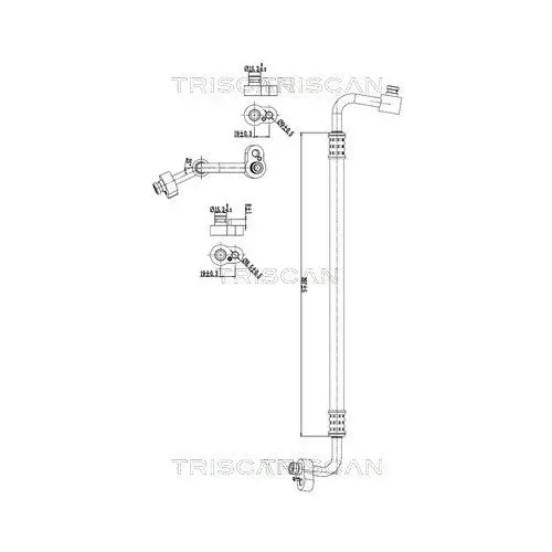 Przewód Klimatyzacji Vw, Audi, Seat, Skoda - TRISCAN (901029078)