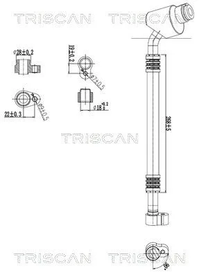 Przewód Klimatyzacji Vw - TRISCAN (901029115)