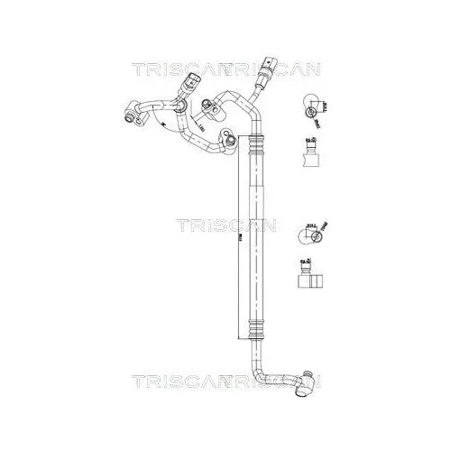 Przewód Klimatyzacji Vw, Seat, Skoda, Audi - TRISCAN (901029134)