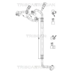 Przewód Klimatyzacji Vw, Seat, Skoda, Audi - TRISCAN (901029134)