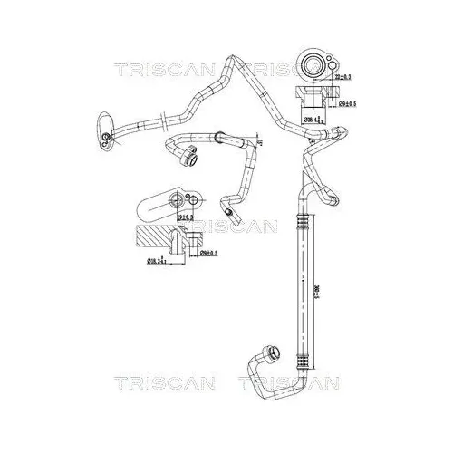 Przewód Klimatyzacji Vw, Audi, Seat, Skoda - TRISCAN (901029061)
