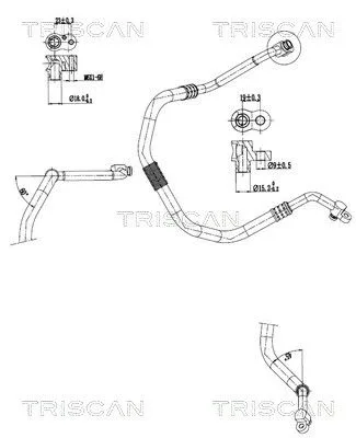 Przewód Klimatyzacji Audi - TRISCAN (901029102)