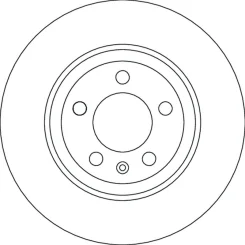 Tarcza Ham. Audi T. A1 2,0 Tfsi 18- - TRW (DF4624)