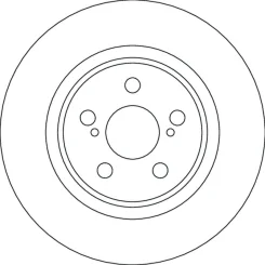 Tarcza Ham. Toyota P. Yaris 1,5 Hybrid 20- - TRW (DF4641)
