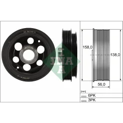 Szíjtárcsa, Főtengely - Schaeffler INA (544018010)