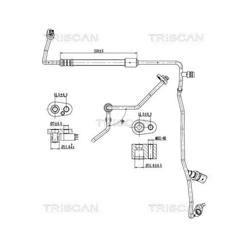 Przewód Klimatyzacji Vw, Audi, Seat, Skoda - TRISCAN (901029058)
