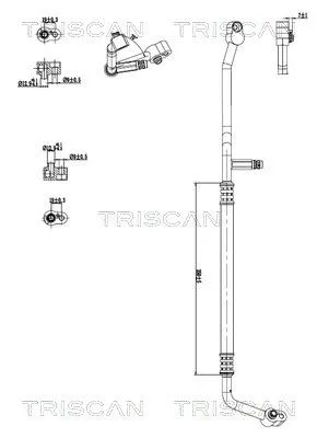 Przewód Klimatyzacji Vw, Seat - TRISCAN (901029129)