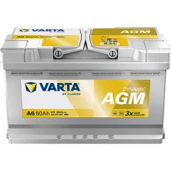 Akumulator 12V 80Ah/800A L-  315X175X190 Dynamic Agm - VARTA (580901080K262)